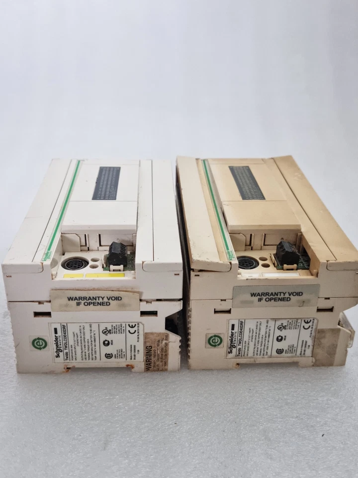 LOT OF 2 PCS SCHNEIDER TWIDO TWDLCDE40DRF 24VDC MADE IN INDONESIA FOR PARTS